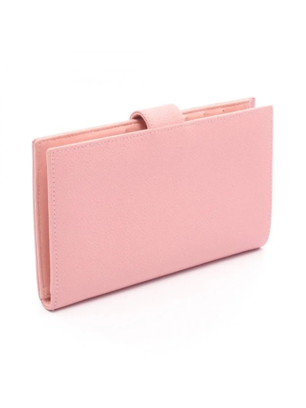 Chanel Bifold Wallet CC Logo Pink Caviar Leather CC Kiss Lock